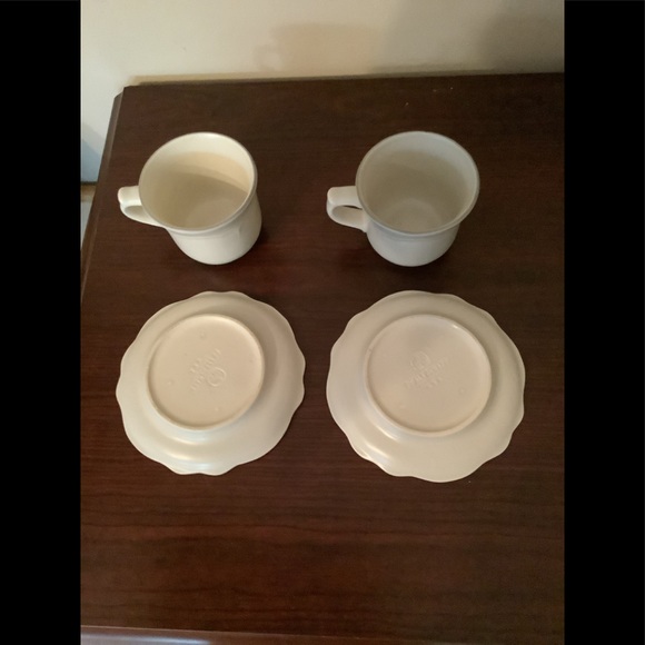 PFALTZGRAFF HEIRLOOM Stoneware Set of 2 Cups with 2 Saucers - Picture 5 of 5